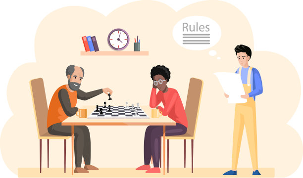 男主角坐在桌旁下棋图片下载