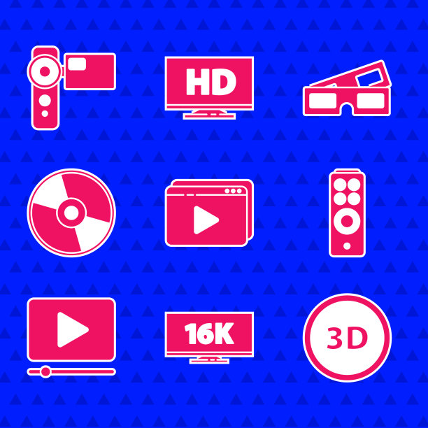设置在线播放视频屏幕电视与16k 3d字图片下载