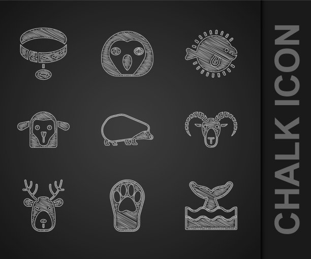 设刺猬爪印鲸尾海浪图片下载