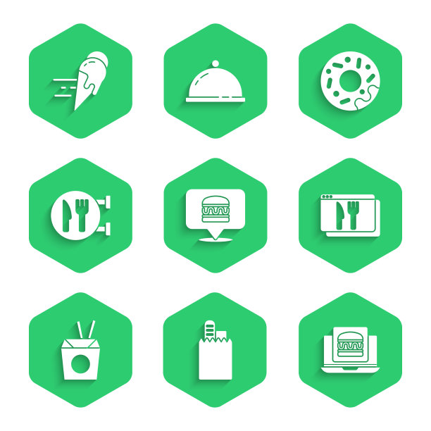 设置网上订购汉堡送货和亚洲图片下载