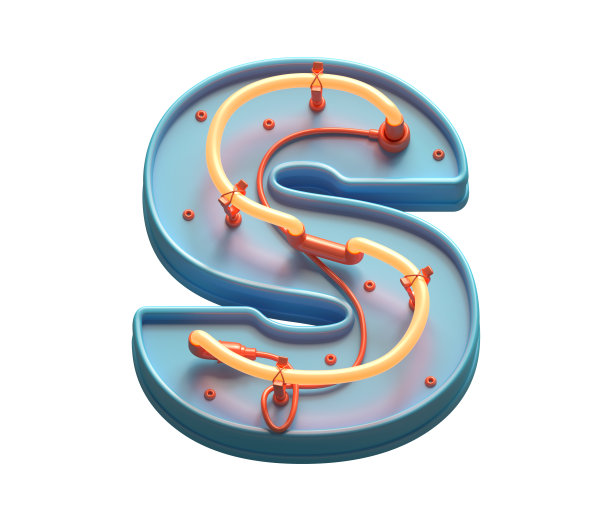 玩具氖字体。图片下载