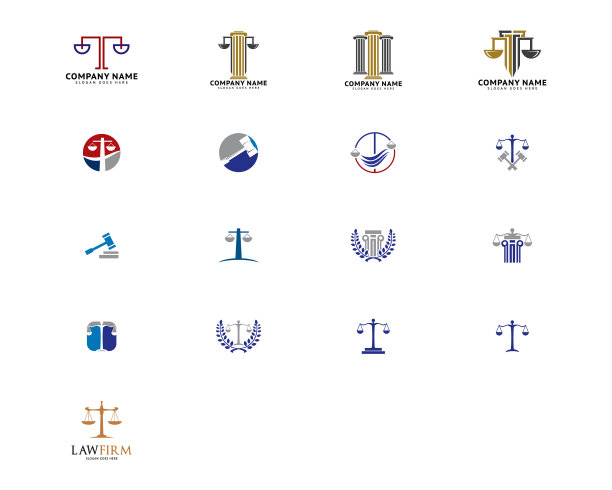 律师事务所logo模板设计图片下载