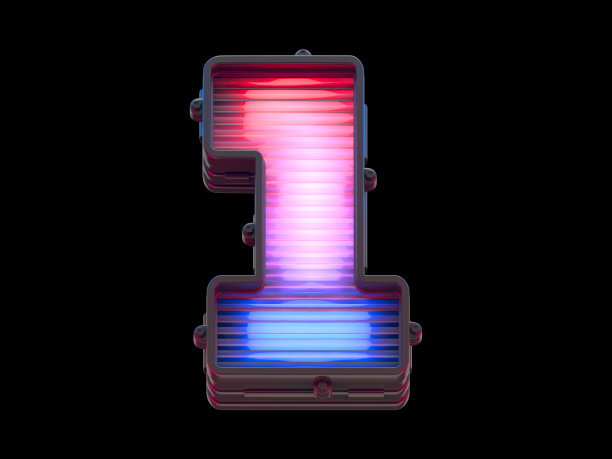 灯牌字体。图片下载