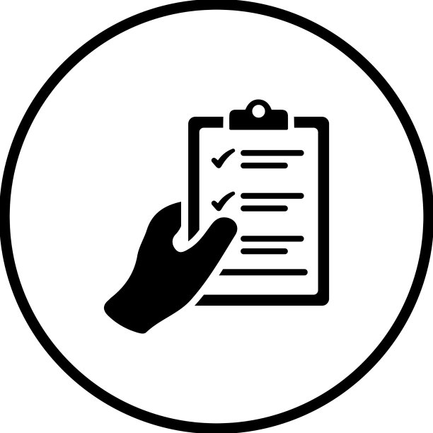 检查检查表报告图标黑色设计图片下载