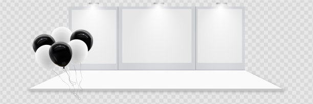 3d展位白色空促销台图片下载