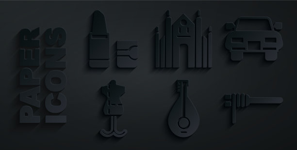 设置曼陀林汽车假人意大利面意大利面图片下载