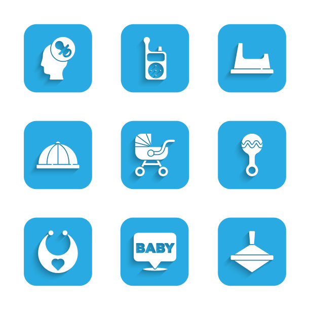 设置婴儿车旋转玩具拨浪鼓婴儿围嘴图片下载