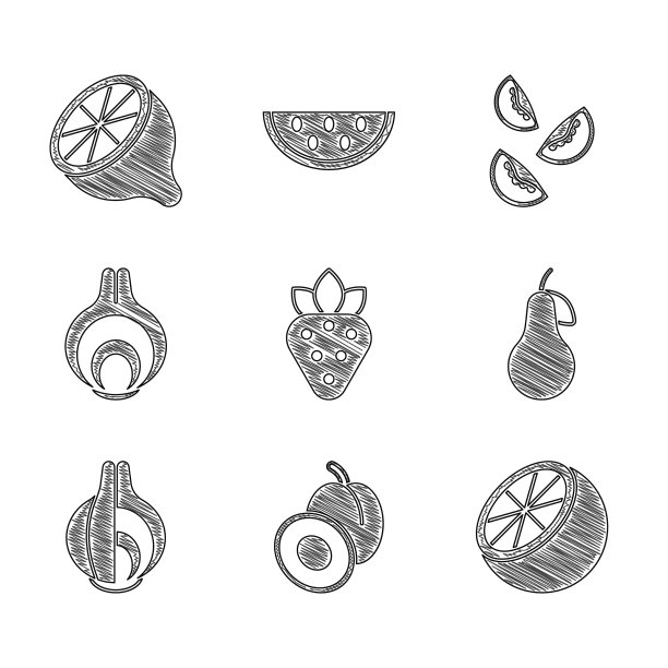 草莓，李子，水果，橘子，梨，洋葱图片下载