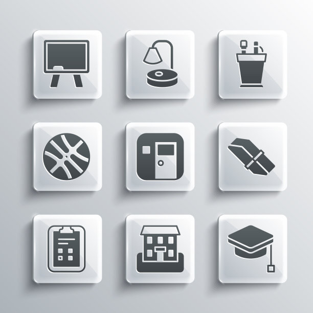 设置教学楼或毕业帽橡皮擦图片下载