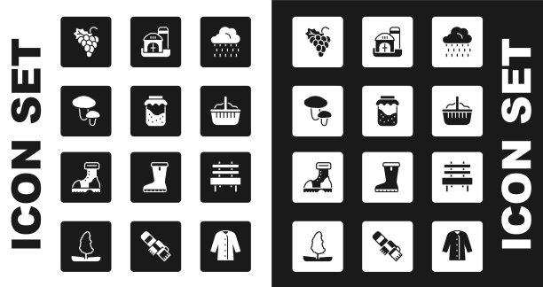 云与雨果酱罐蘑菇葡萄图片下载