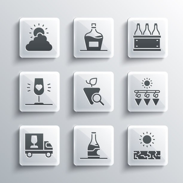 装瓶葡萄干葡萄酒图片下载