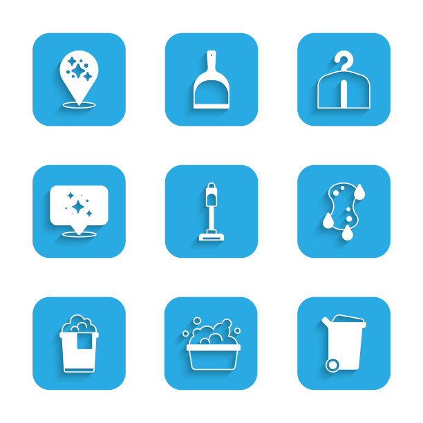 设置吸尘器盆与肥皂泡沫垃圾图片下载