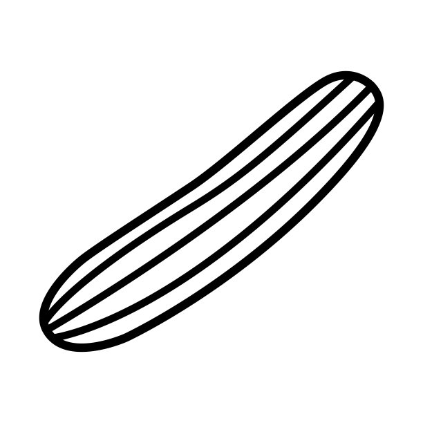 黄瓜-蔬菜图标矢量设计模板图片下载