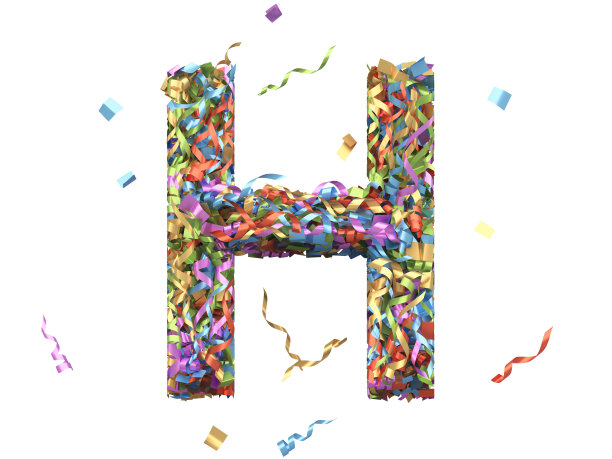 黄金纸屑字体。图片下载