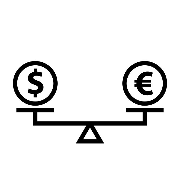 钱比较概念剪影图标图片下载