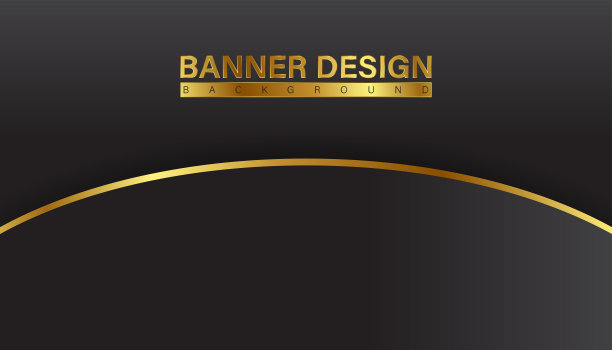 黑色的背景与金色的色彩构成抽象。抽象背景与线和圆点的组合可以用于您的广告横幅，销售横幅模板，和更多图片下载