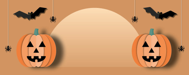 快乐万圣节销售横幅或派对邀请背景。图片下载