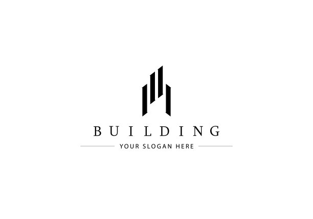 建筑与施工标志设计。图片下载