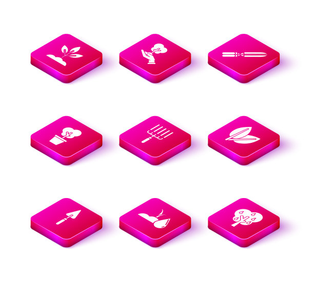 设置园艺铲、铲子或铲子浇水芽图片下载