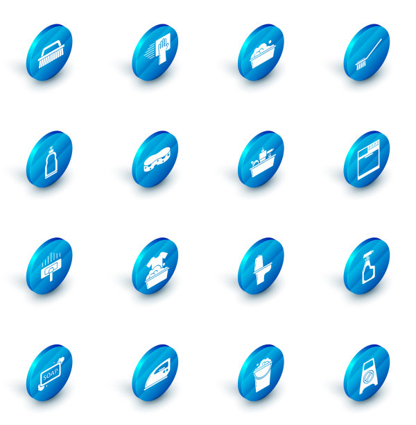 设置清洁服务塑料盆与肥皂泡沫图片下载