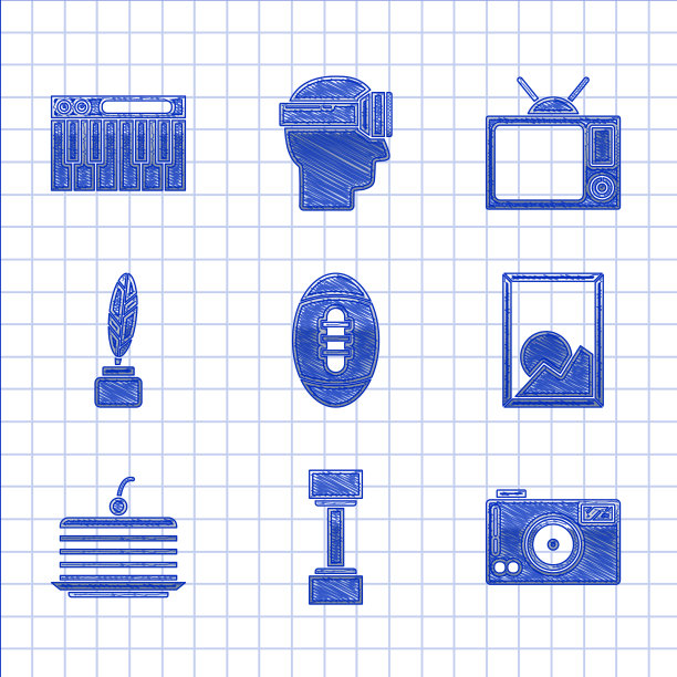 设置美式足球哑铃相机图片下载