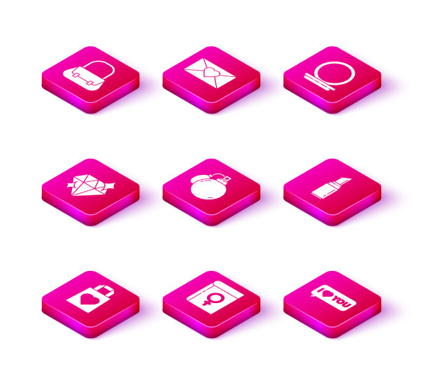 集购物袋与心书的女人图片下载