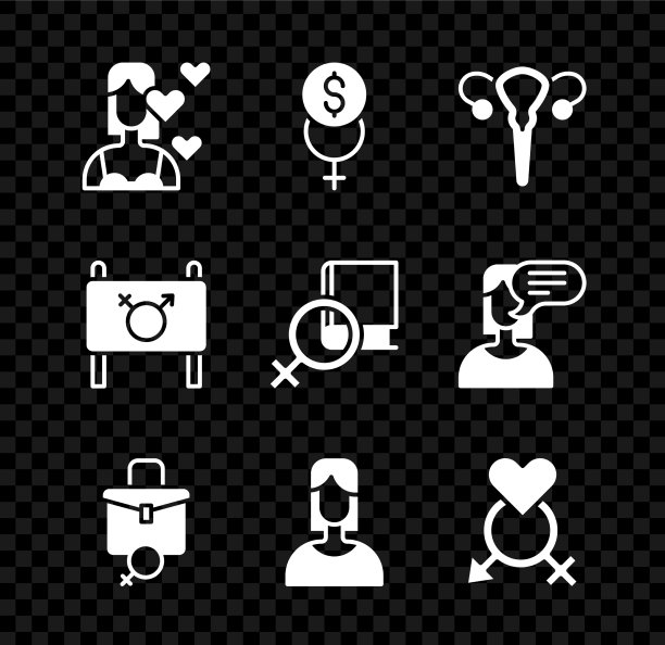 Set love yourself女权主义财务女性图片下载