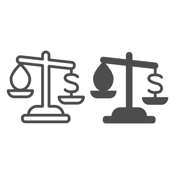 滴油和美元的天平，价格平衡线和固体图标，石油工业概念，成本矢量标志在白色背景上，轮廓风格图标的移动概念和网页设计。矢量图形。图片下载