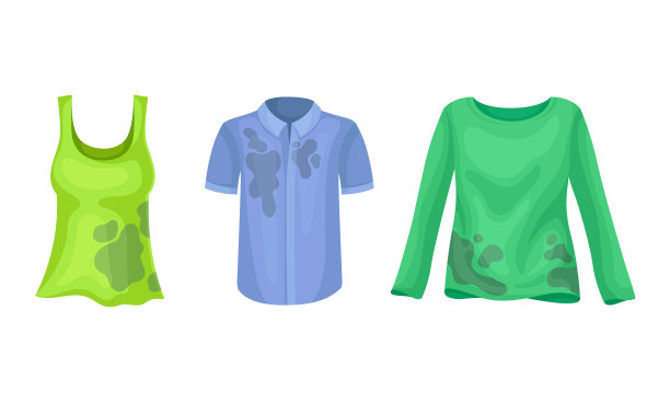 有斑点的衬衫和背心作为脏衣服图片下载