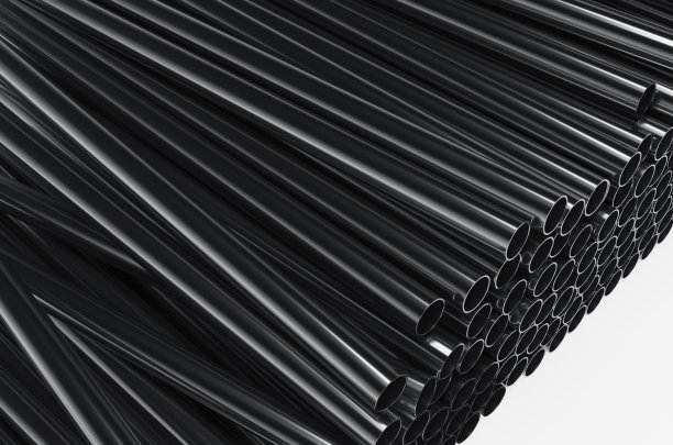 白色背景上的塑料管道的特写3d渲染图。图片下载