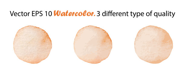 水彩画笔触飞溅圆图片下载