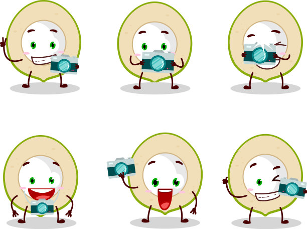 摄影师专业表情符号与切片图片下载