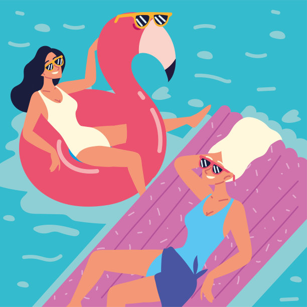 花车上放松的女人图片下载