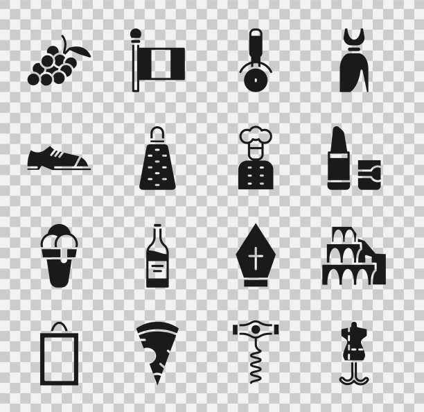 设置人体模型罗马竞技场口红披萨图片下载