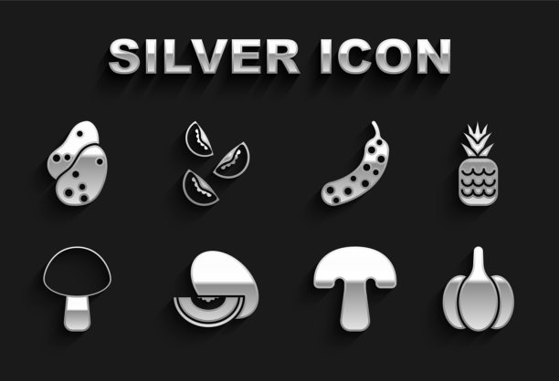 西瓜，水果，菠萝，大蒜，蘑菇图片下载