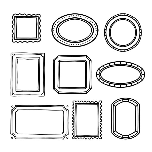 手绘涂鸦框架设置图片下载