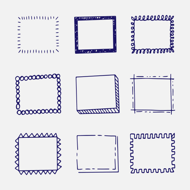 手绘涂鸦框架设置图片下载