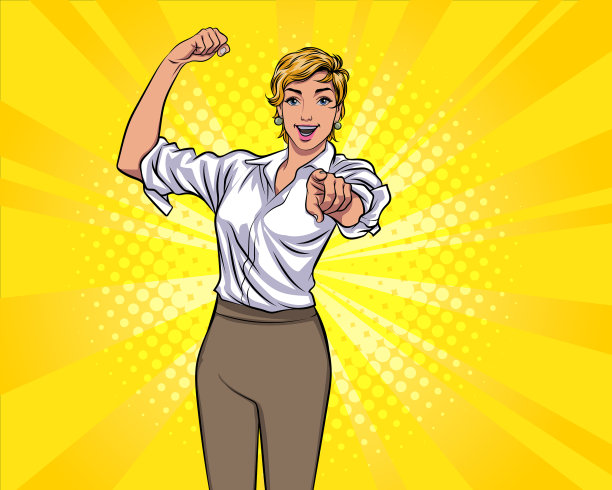 坚强的女人指着你的手势图片下载