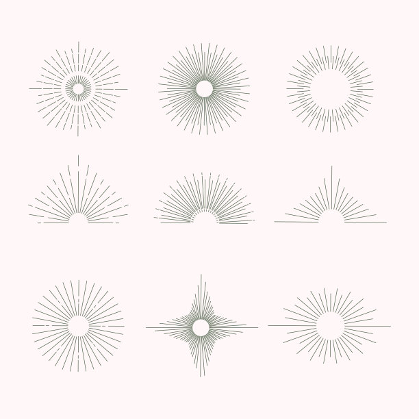 线性平的日出日落图片下载