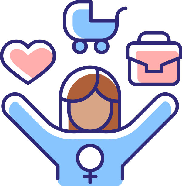 工作与生活的平衡，女性员工RGB颜色图片下载