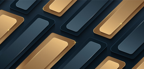 抽象奢华对角线深蓝色和金色图片下载