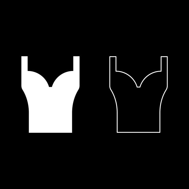 胸衣女式服装内衣服装图标图片下载