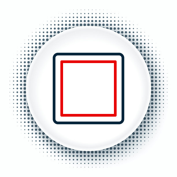 线缝制模式图标隔离在白色背景。缝纫的标记。色彩斑斓的轮廓的概念。向量图片下载