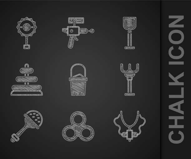 将沙子放入桶形指尖陀螺弹弓中图片下载