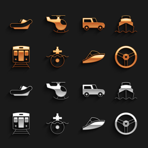 设置潜艇巡航船方向盘图片下载