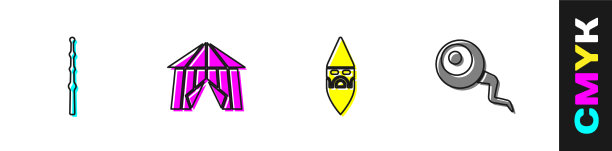 设置魔杖马戏团帐篷男巫男巫和图片下载