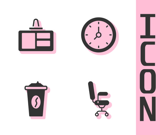 办公椅、标识牌、咖啡杯图片下载