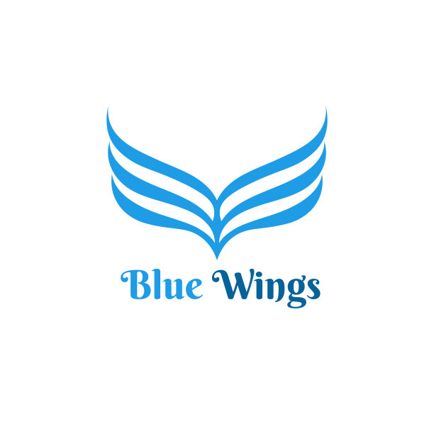 一对翅膀标志模板翅膀纹身股票图片下载