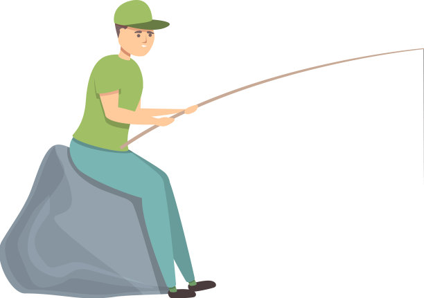 野营钓鱼偶像卡通帐篷露营图片下载