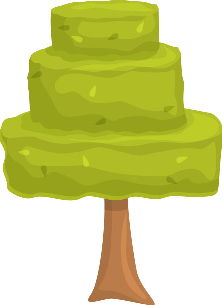 砍树图标卡通花园树篱图片下载